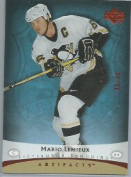 Mario Lemieux Upper Deck Artifacts 2005 Pittsburgh Limit 30/50